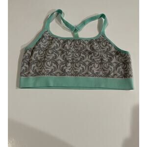 Women's Mondetta Small Sports Bra Grey Green